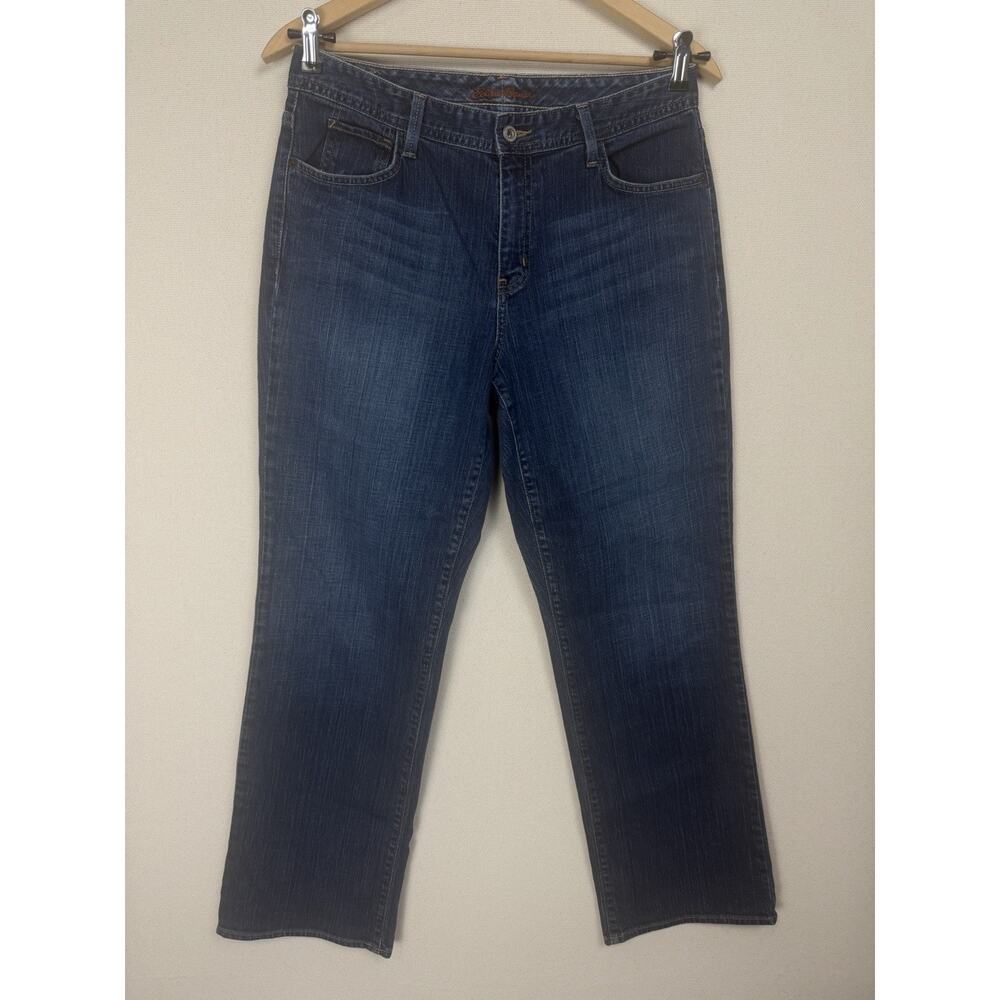 Eddie Bauer Women's Denim Blue Jeans Shaped Fit Size‎ 12R 30" Inseam Classic